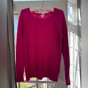 Jcrew Hot Pink Kit Sweater Size Medium Perfect Condition